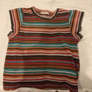 Chevron knit top